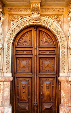 درب لابی چوبی 14014
