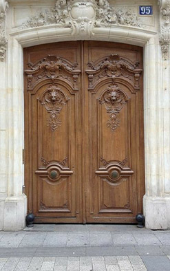 درب لابی چوبی 14015